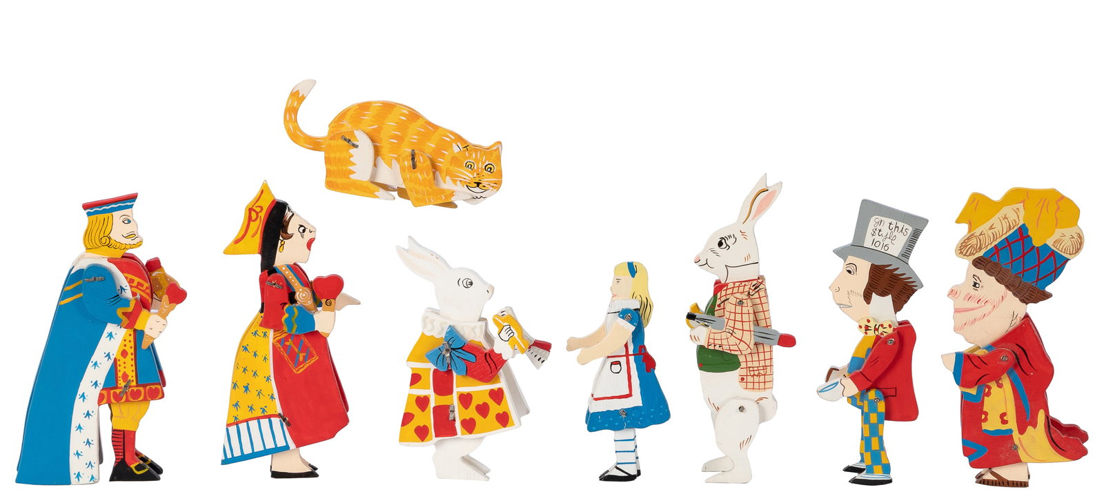 [FIGURINES]. A set of eight hinged, poseable figures, in th... (1 of 1)