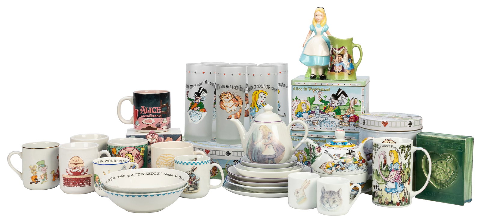 [KITCHENWARE]. A group of 29 ceramic and six glasses, inclu... (1 of 4)