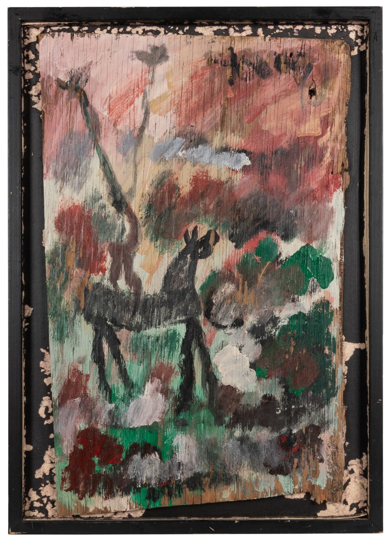 YOUNG, Purvis (American, 1943-2010). Untitled. (Figure Doin... (1 of 1)