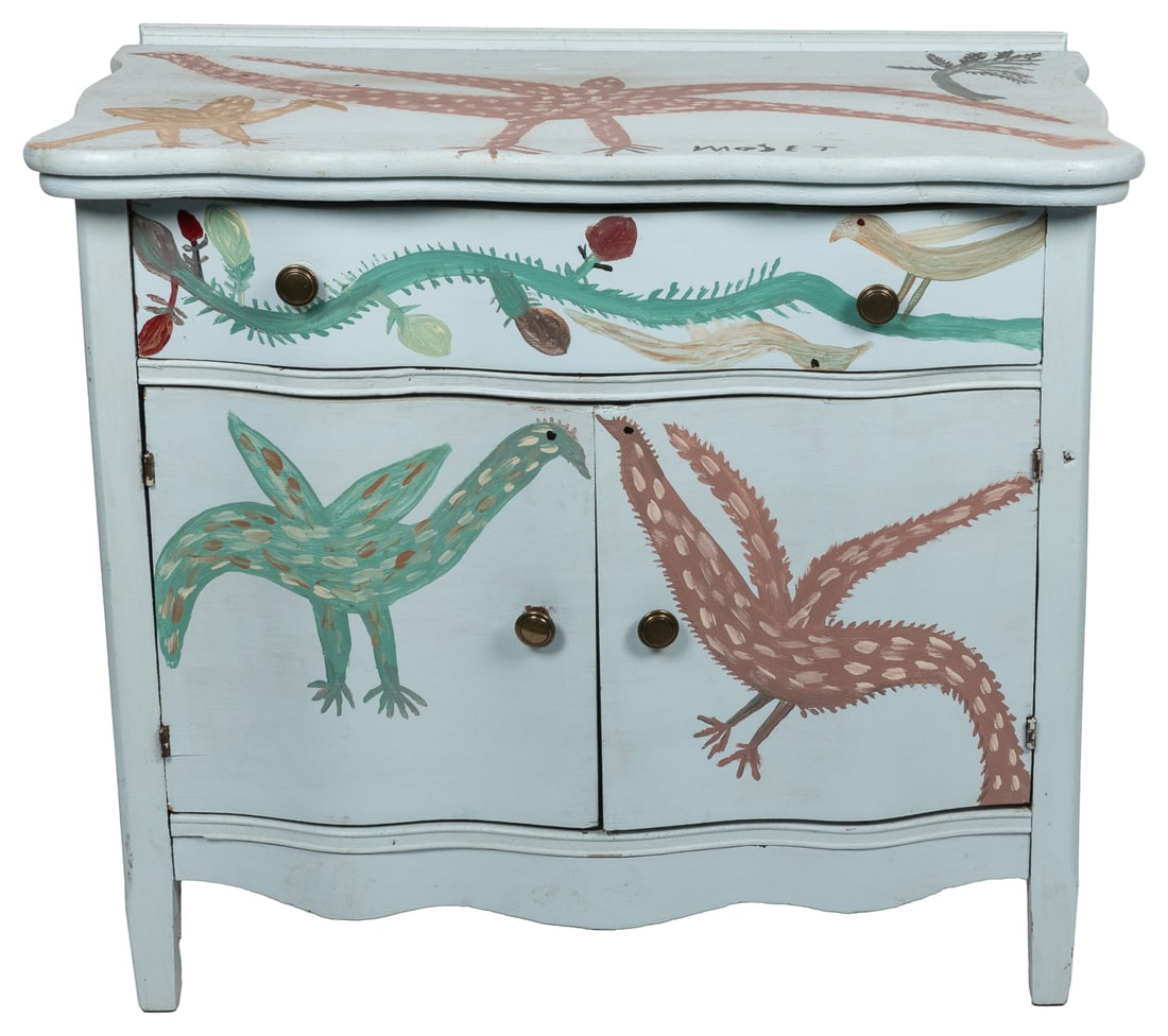 TOLLIVER, Mose (American, 1925-2006). Painted Dresser. Acry... (1 of 8)