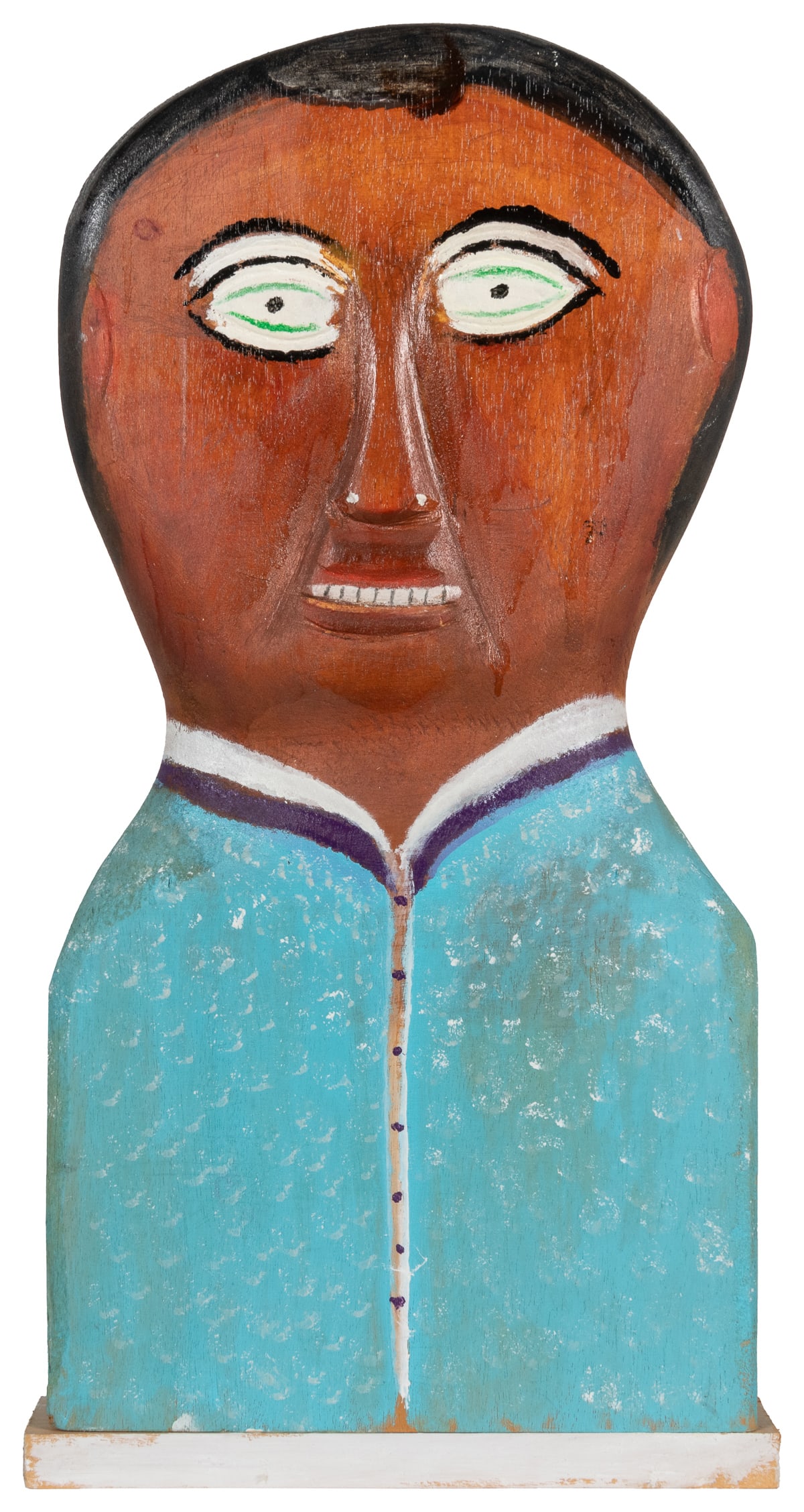 DAWSON, William (American, 1901-1990) Large Wood Carved and... (1 of 3)