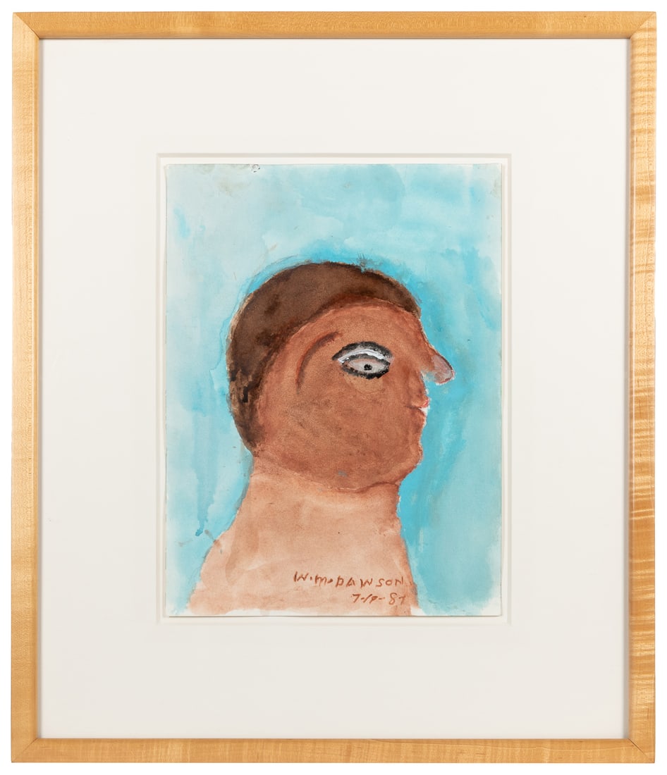 DAWSON, William (American, 1901-1990) Pair of Portraits in ... (1 of 2)