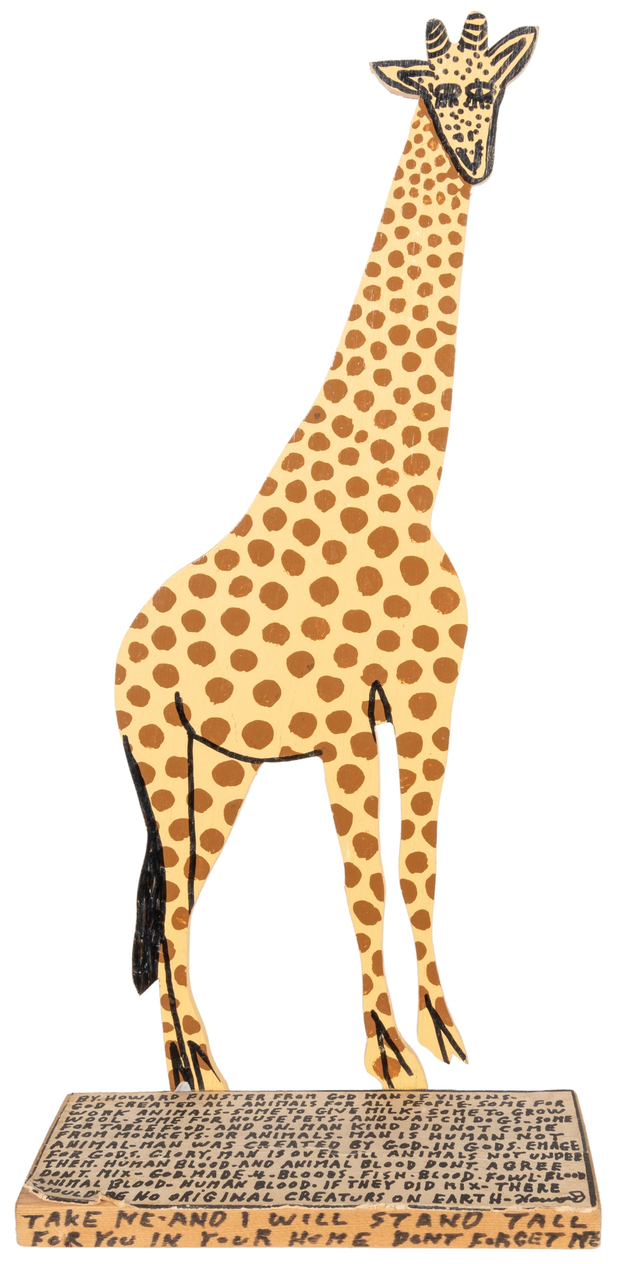 FINSTER, Howard (American, 1916-2001). Giraffe. #14,087. [1... (1 of 3)
