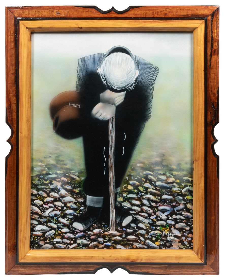 [PRISON ART] OLLIS, Bill (American, 20th century). Bowing M... (1 of 2)