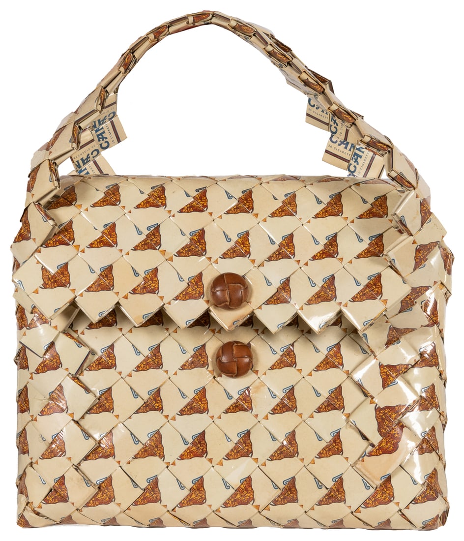 [PRISON ART]. Camel Cigarette Prison Art Purse with Button ... (1 of 4)