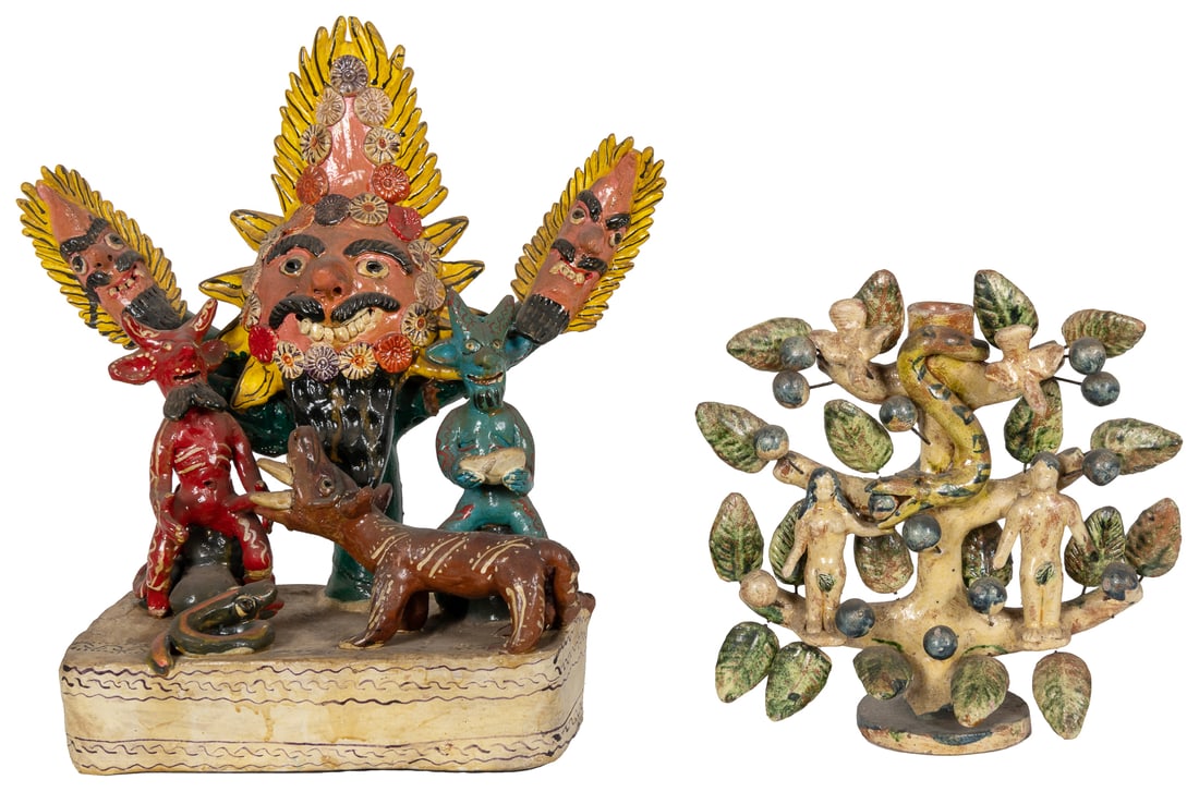 [MEXICAN FOLK ART]. Vintage Mexican Tourist Ceramics (two w... (1 of 2)