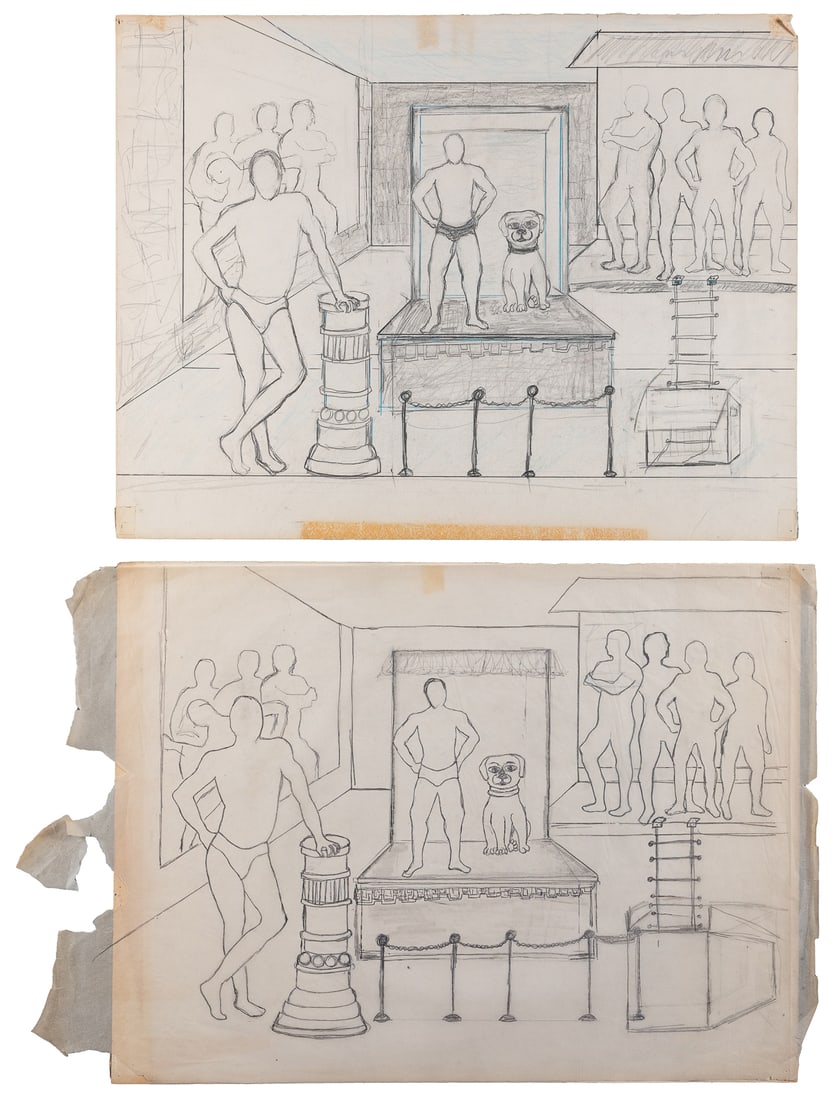 ARNOLD, Ralph (American, 1928-2006) Portfolio with Figural ... (1 of 2)