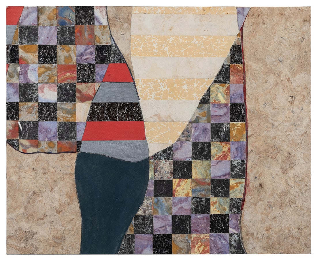 ARNOLD, Ralph (American, 1928-2006) A Collage with 2 Mixed ... (1 of 3)