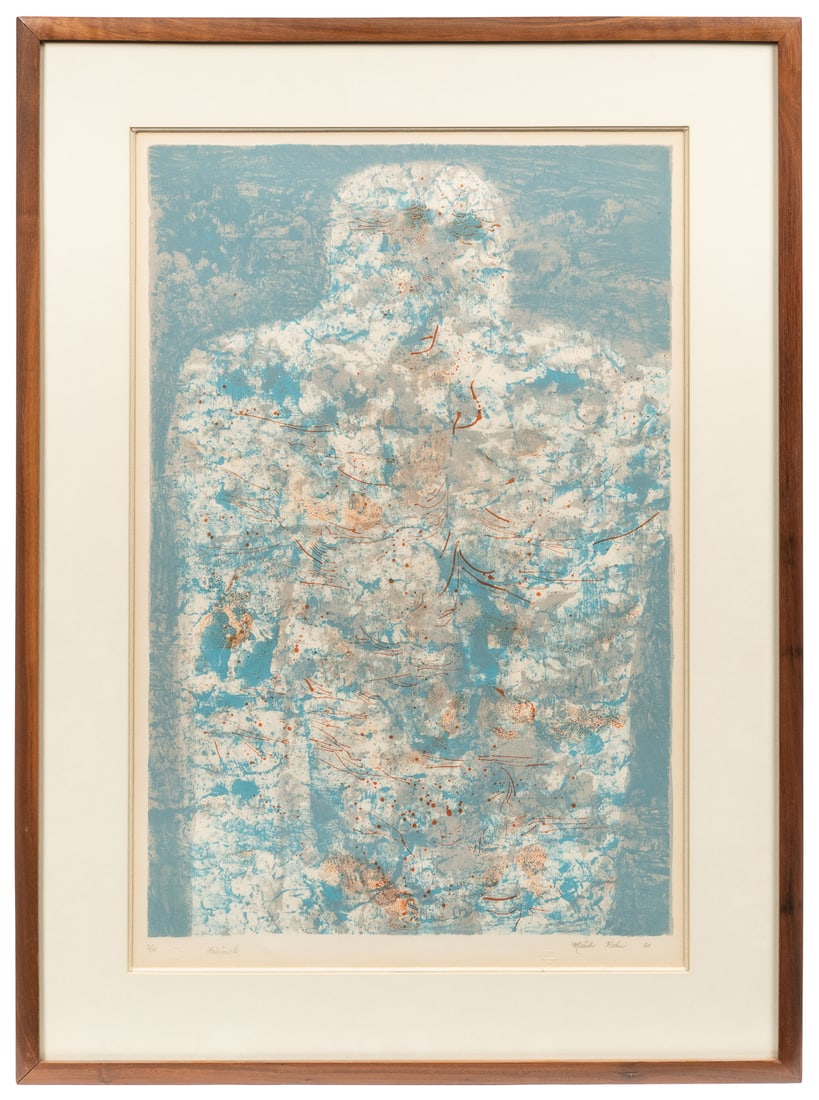 KOHN, Misch (American, 1916-2003). Patriarch. 1961. Lithogr...: KOHN, Misch (American, 1916-2003). Patriarch. 1961. Lithograph. Signed, dated, and numbered on the lower margin with two embossed stamps. Edition: 2/11. Image: 25 ½ x 16 ½”. Frame (gla