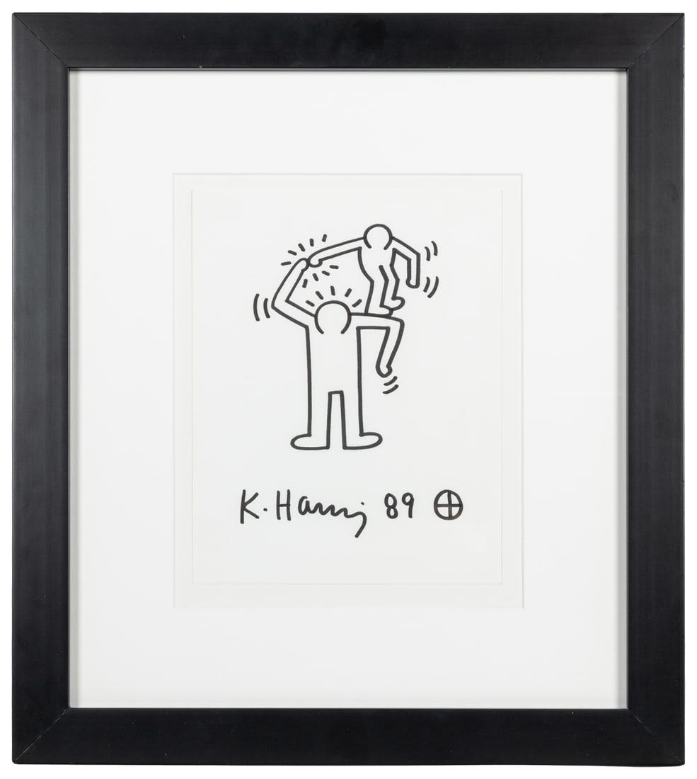 HARING, Keith (American, 1958-1990). 89. 1989. Lithograph o... (1 of 2)
