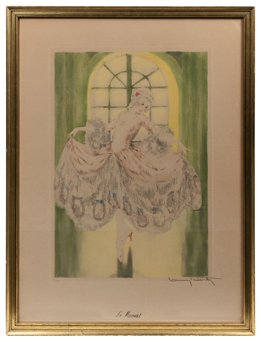 ICART, Louis (French, 1888-1950) Le Menuet. ca. 1940s. Colo... (1 of 2)