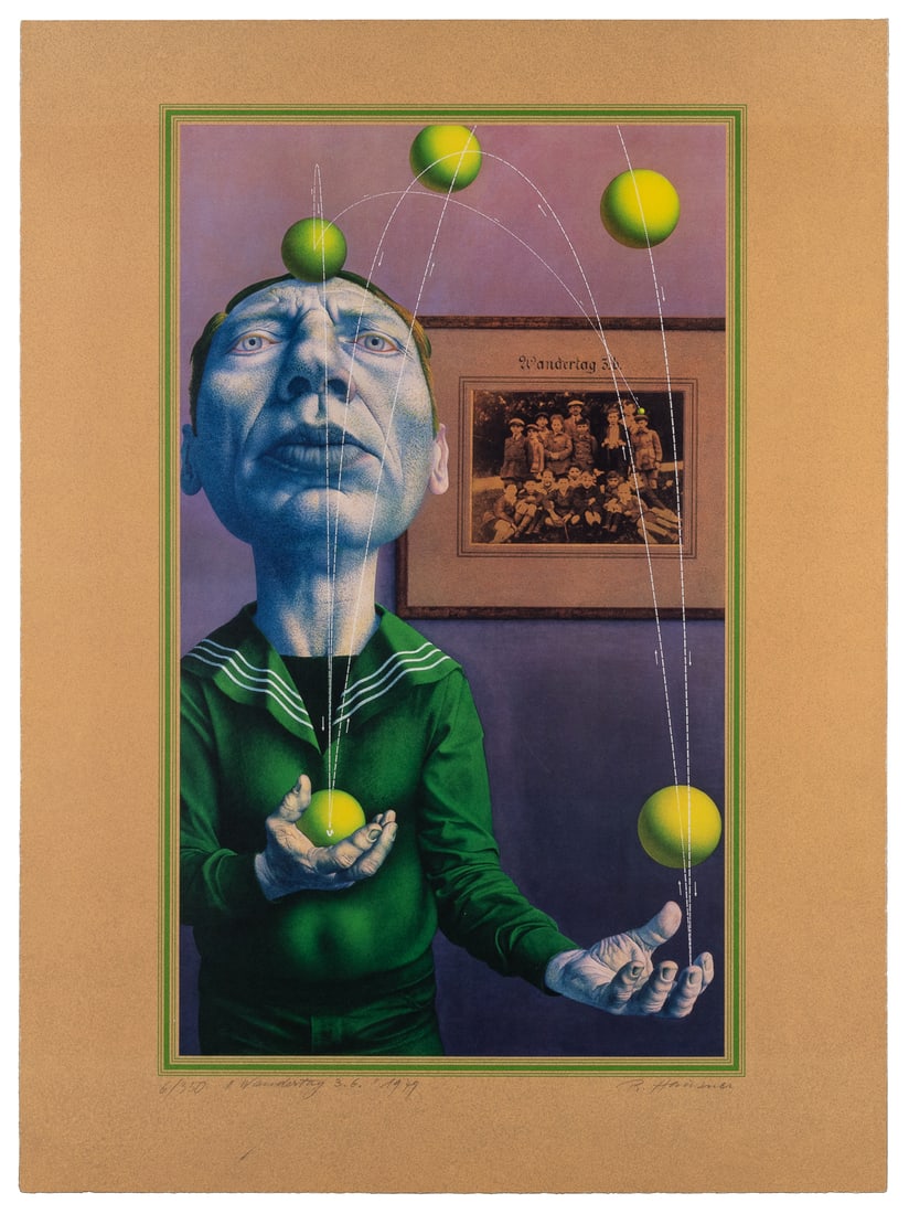 HAUSNER, Rudolf (Austrian, 1914-1995). Wandertag 36. 1979. ... (1 of 1)