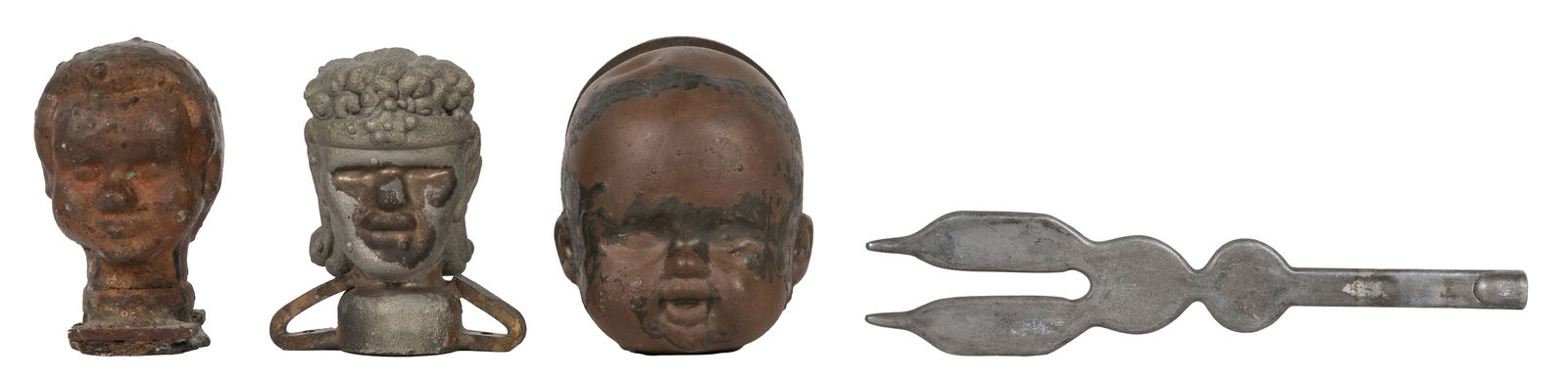 [INDUSTRIAL FOUND OBJECT]. A Group of Three Cast Iron Doll ... (1 of 1)