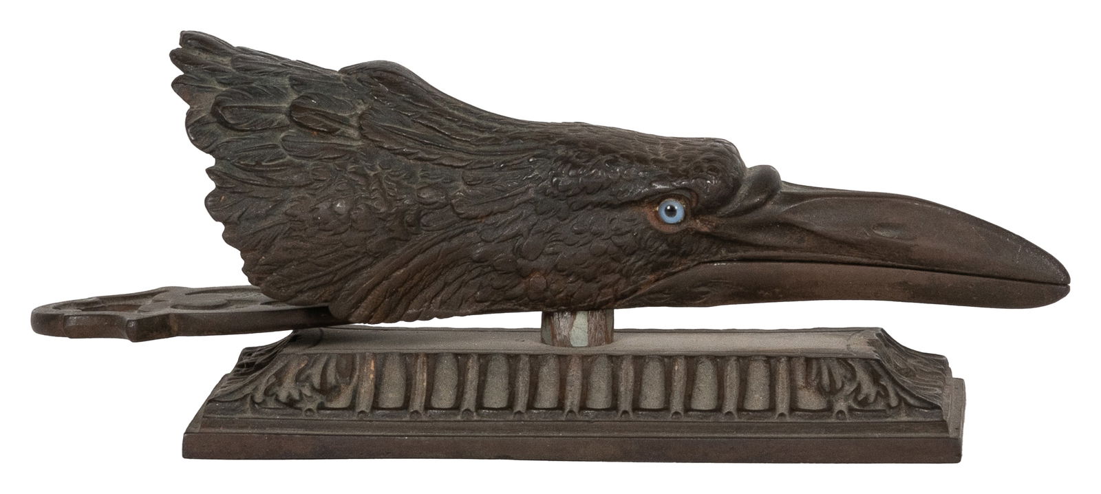 [DECORATIVE ART]. Letter holder with a Raven’s Head. [Ca. 2... (1 of 2)