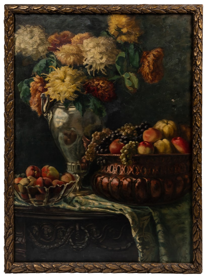 [UNKNOWN ARTIST]. Flowers and Fruits Still Life. [early 20t... (1 of 1)