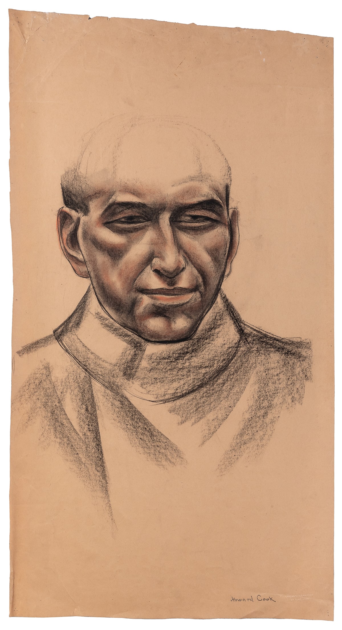 COOK, Howard N. (American, 1901-1980). Portrait of George M... (1 of 2)