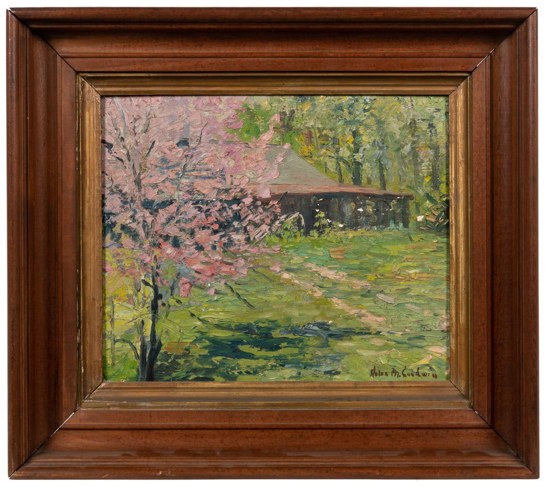 GOODWIN, Helen M. (American, 1865-1955). Cabin in the Woods... (1 of 1)