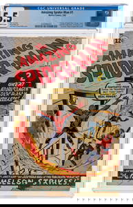 Amazing Spider-Man #1 (Marvel Comics, 1963) CGC FN- 5.5 Off...