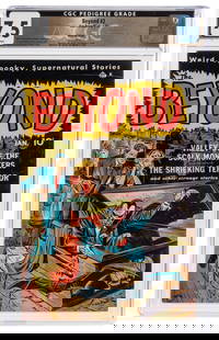 Beyond #2 White Mountain Pedigree (Ace Periodicals, 1951) C...: Beyond #2 White Mountain Pedigree (Ace Periodicals, 1951) CGC VF- 7.5 White pages. Warren Kremer vampire cover. Mike Sekowsky art. CGC census 5/23: 2 in 7.5, 26 total.