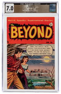 Beyond #8 White Mountain Pedigree (Ace Periodicals, 1952) C...: Beyond #8 White Mountain Pedigree (Ace Periodicals, 1952) CGC FN/VF 7.0 Off-white to white pages. CGC census 9/23: 1 in 7.0, 4 higher.