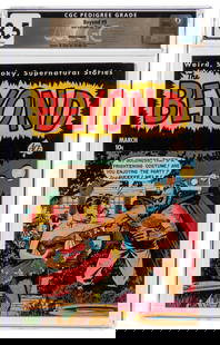 Beyond #9 White Mountain Pedigree (Ace Periodicals, 1952) C...: Beyond #9 White Mountain Pedigree (Ace Periodicals, 1952) CGC VF+ 8.5 White pages. Cover and art by Ken Rice. CGC census 9/23: 3 in 8.5, 1 higher.