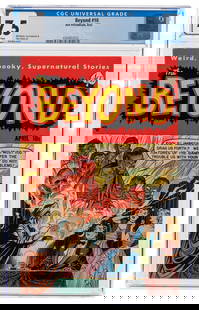 Beyond #10 (Ace Periodicals, 1952) CGC VF 7.5 White pages. ...: Beyond #10 (Ace Periodicals, 1952) CGC VF 7.5 White pages. Cover by Ken Rice. This is the highest grade for this title given by CGC. CGC census 9/23: 1 in 7.5, none higher.