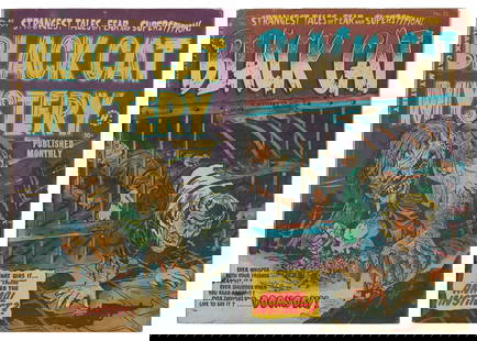 Black Cat Mystery Comics #40 and #52 (Harvey Publications, ...: Black Cat Mystery Comics #40 and #52 (Harvey Publications, 1952-54) Condition: Average VG/FN.