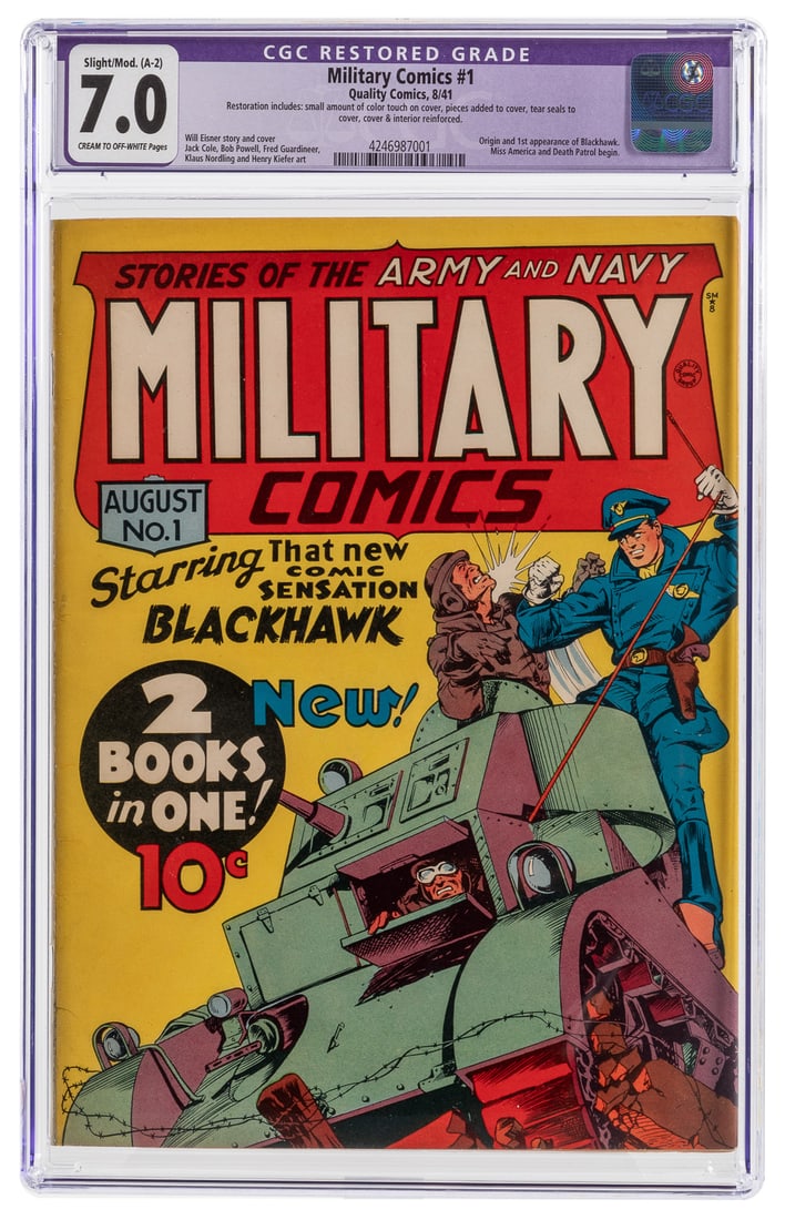 Military Comics #1 (Quality Comics, 1941) CGC Apparent FN/V... (1 of 1)