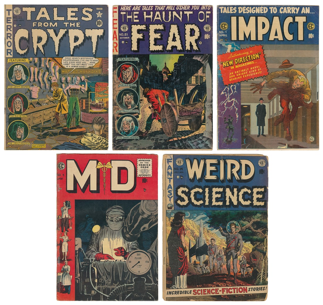Pre-Code Horror and Sci-Fi Comics Group of 5 (E.C. Comics, ... (1 of 6)
