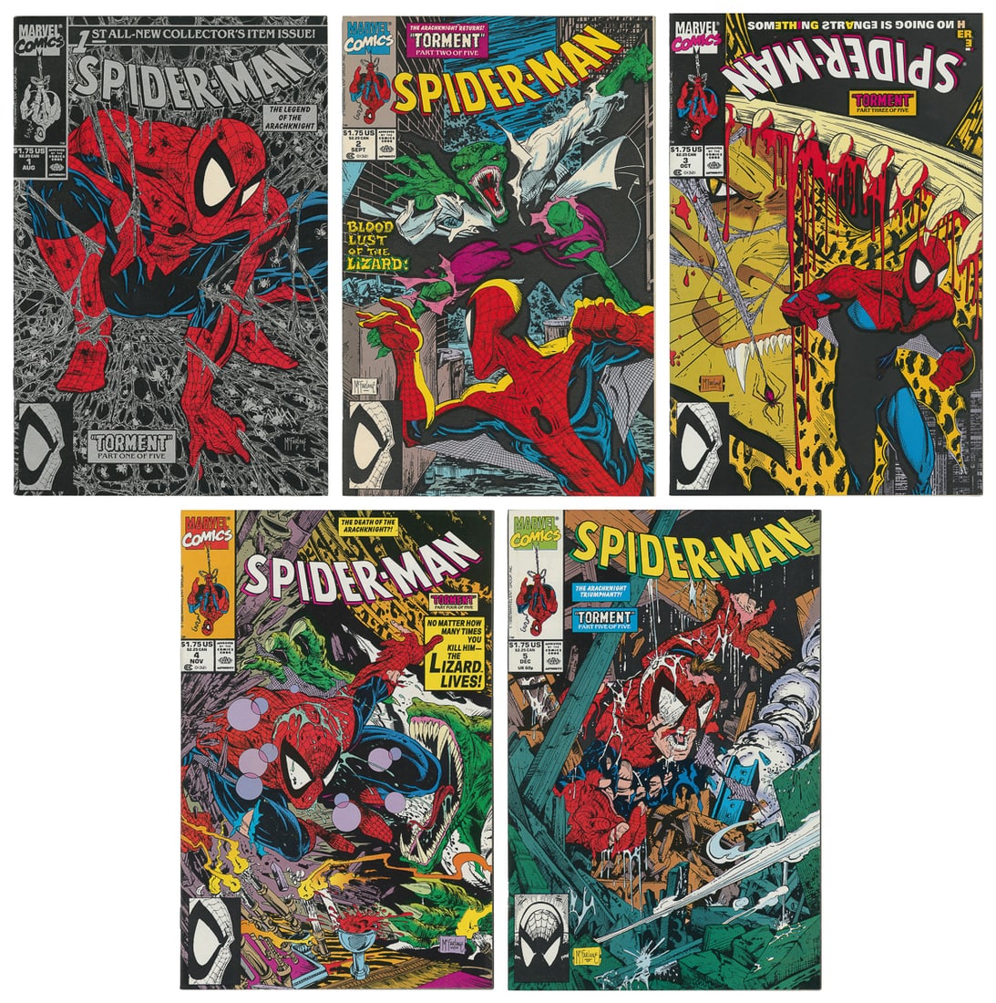 Spider-Man (Marvel Comics, 1990) Condition: Average NM/MT. ... (1 of 6)