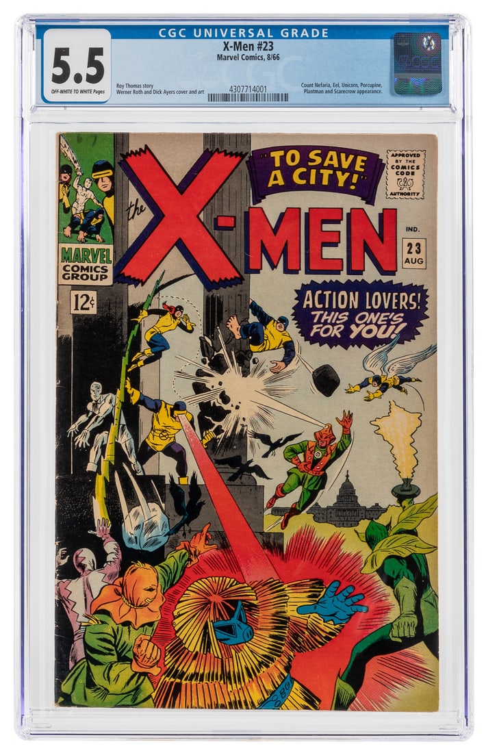 X-Men #23 (Marvel Comics, 1966) CGC 5.5 FN- Off-white to wh... (1 of 1)