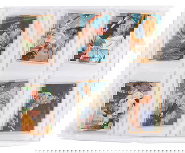 1952 Bowman Baseball Group of 37 Cards. Includes: Henry Tho...: 1952 Bowman Baseball Group of 37 Cards. Includes: Henry Thompson, Howie Fox, Bruce Edwards, Jim Hearn, Eddie Joost, Luke Sewell, Dick Sisler, Chet Nichols, and various others. All discolored or skinne