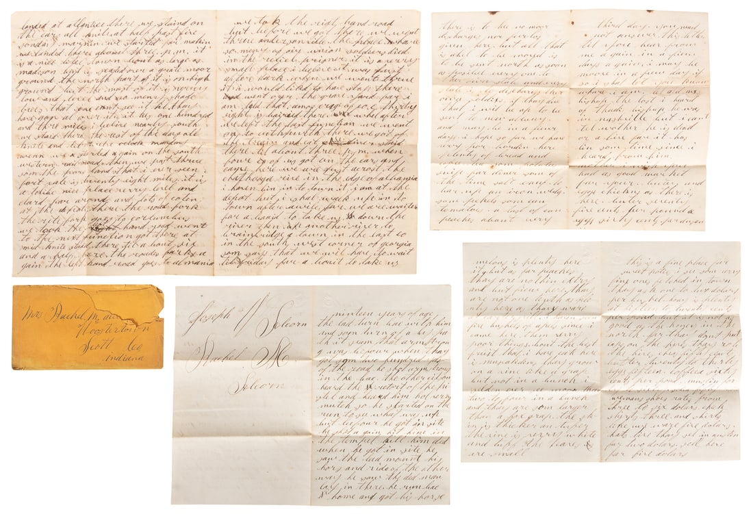 [CIVIL WAR]. A Trio of a Union Soldier’s Letters Home, Incl... (1 of 1)