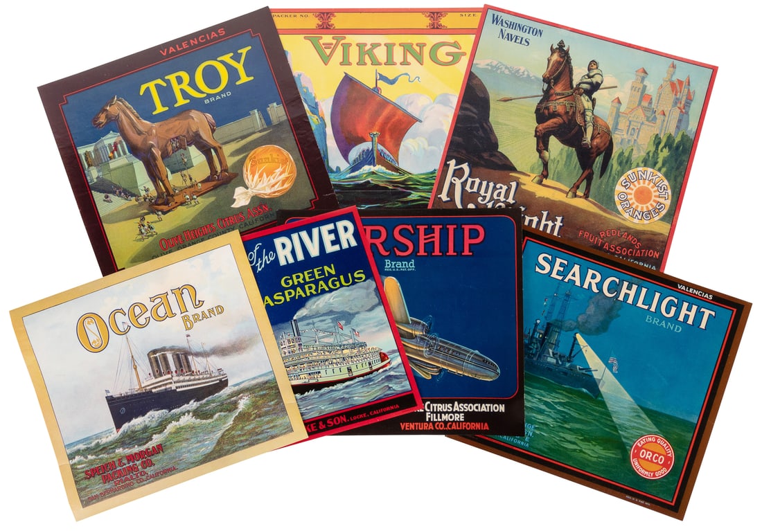 [LITHOGRAPHY]. Group of 31 Large Crate Labels [V.p., ca. pr... (1 of 1)