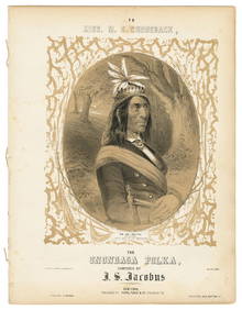 [SHEET MUSIC]. [NATIVE AMERICANS]. JACOBUS, J. S. To Miss M... (1 of 2)