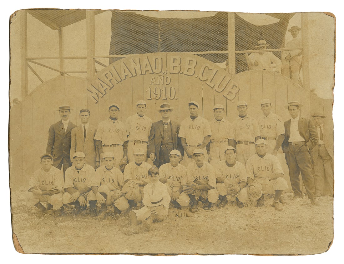 [BASEBALL]. Cabinet Card Team Photograph of the Marianao “C... (1 of 1)