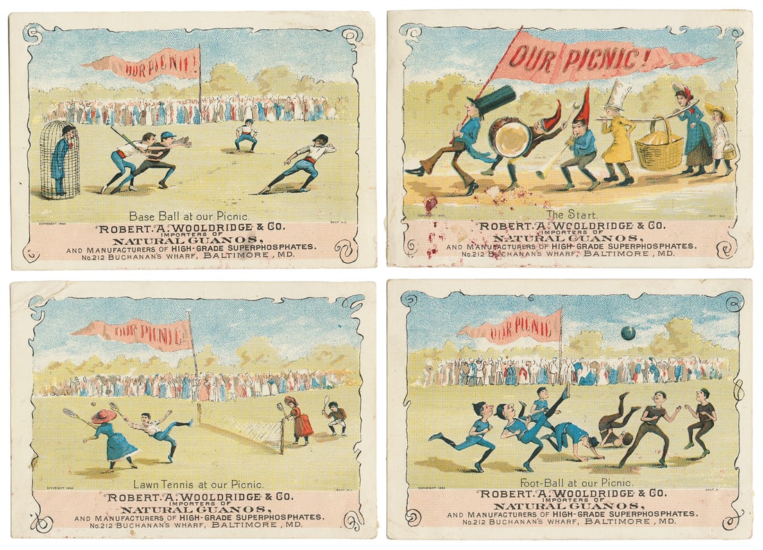 [BASEBALL]. Group of Four “Robert A. Wooldridge & Co Natura... (1 of 1)