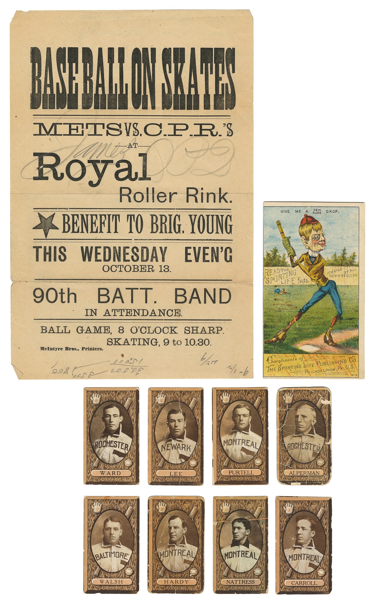 [BASEBALL]. Group of Varied Ephemera, including: Sporting L... (1 of 2)