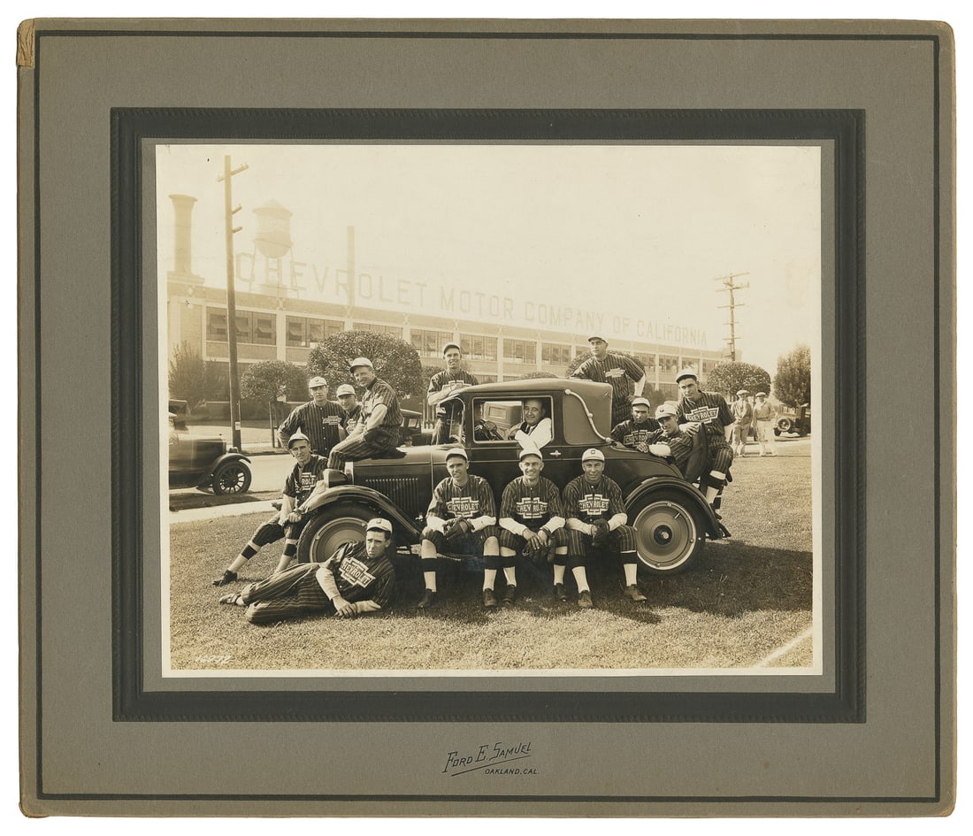 [BASEBALL]. Original Photographic Team Portrait of the Oakl... (1 of 1)
