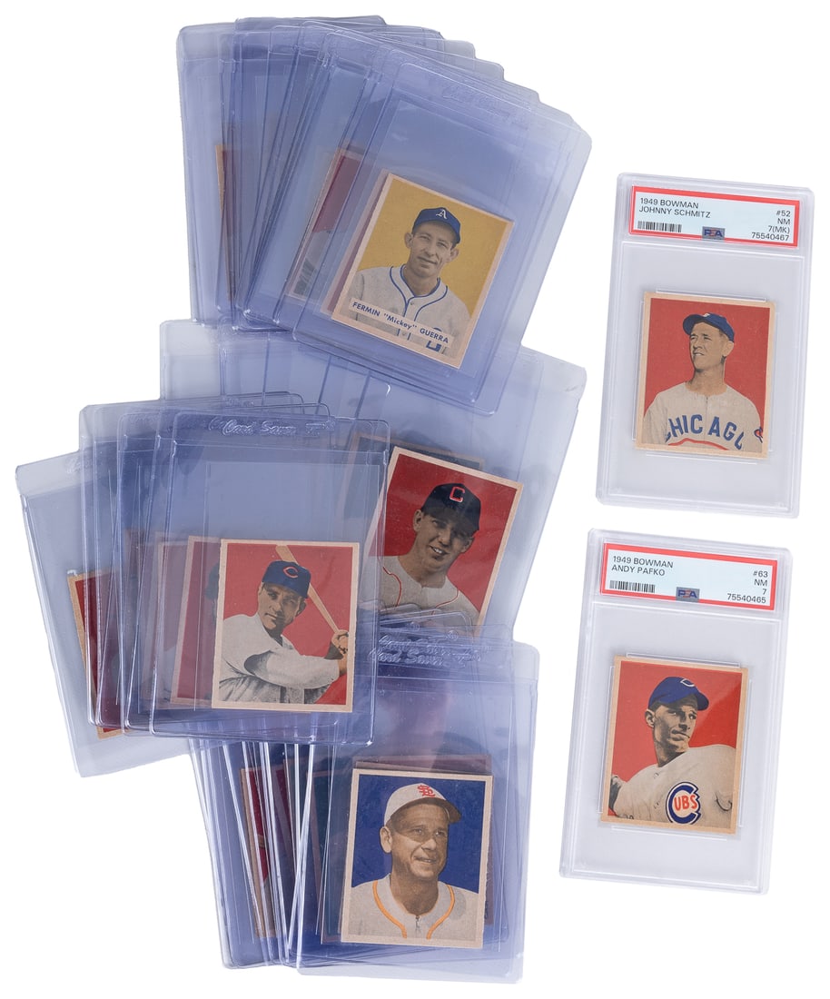 [BASEBALL CARDS]. Group of 61 Bowman Gum Baseball Cards. [P... (1 of 1)