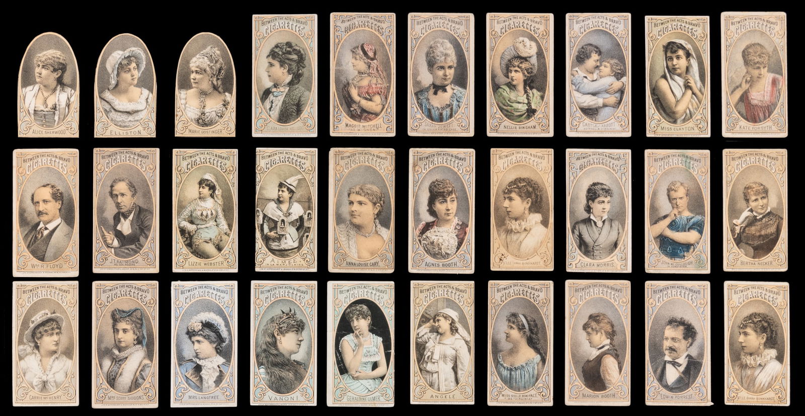 [CIGARETTE CARDS]. A Group of 53 “Between the Acts & Bravo ... (1 of 1)