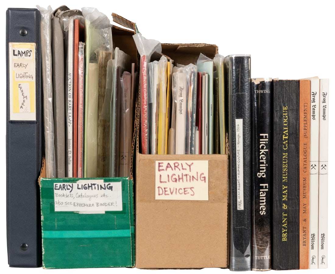 [LIGHTING]. A Group of Nearly 200 Nineteenth-Century Items ... (1 of 6)