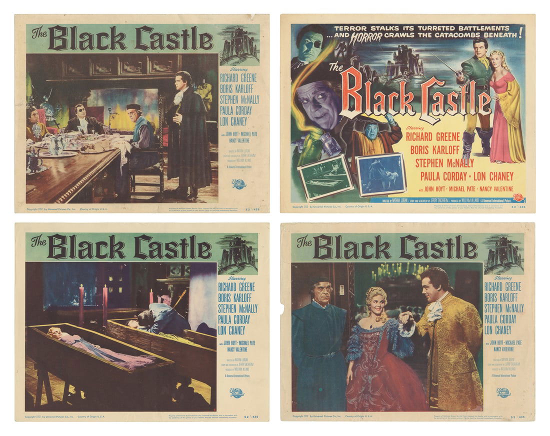 The Black Castle. Group of Eight Color Lobby Cards. [Hollyw... (1 of 5)