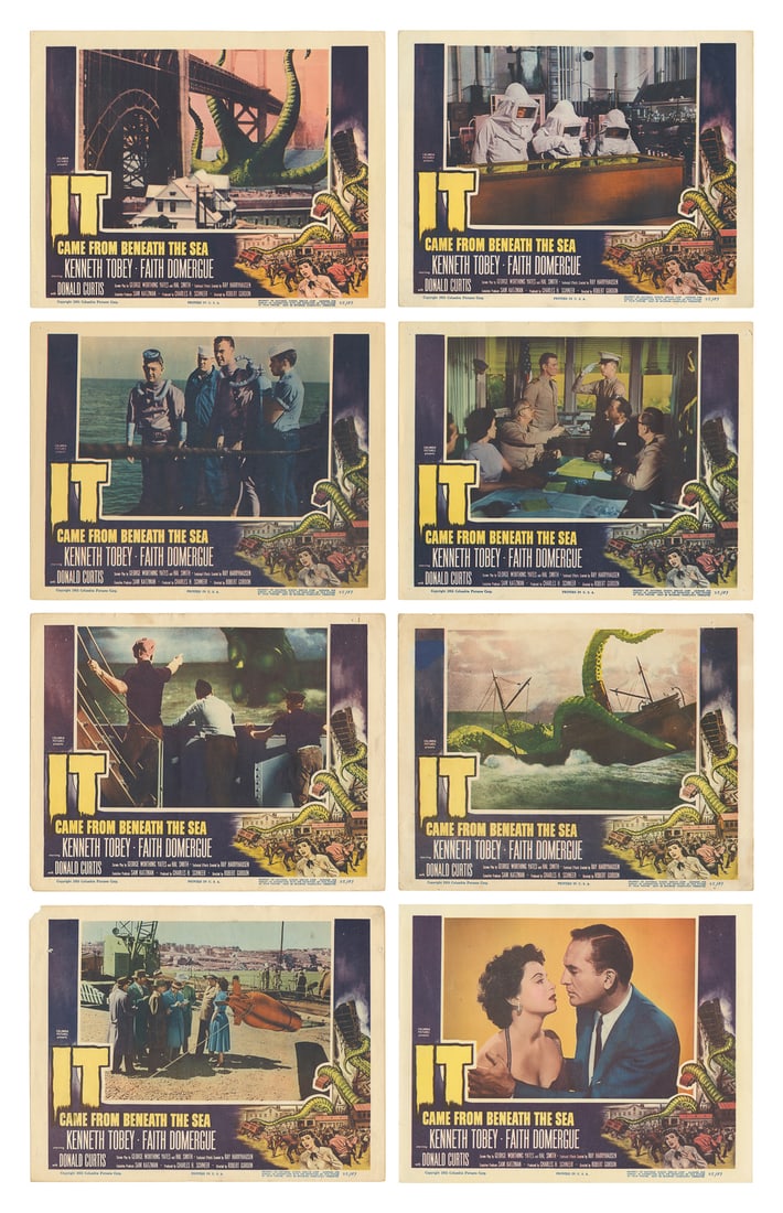 It Came from Beneath the Sea. Group of Eight Color Lobby Ca... (1 of 9)
