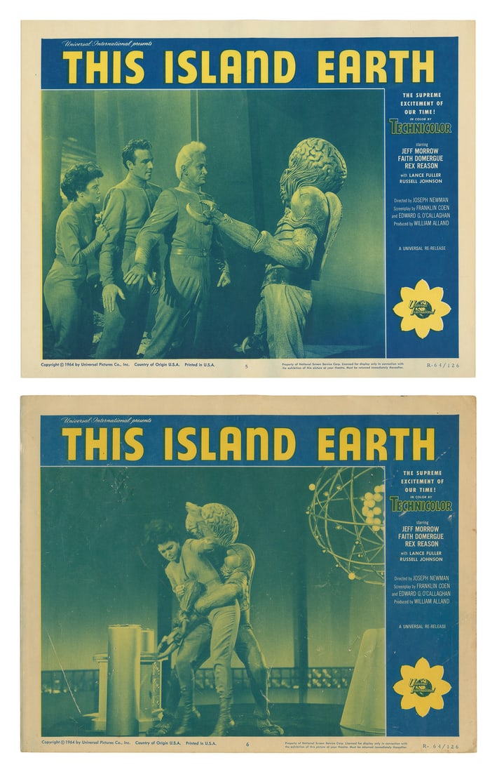 This Island Earth. Group of Seven Lobby Cards. [Hollywood: ... (1 of 3)