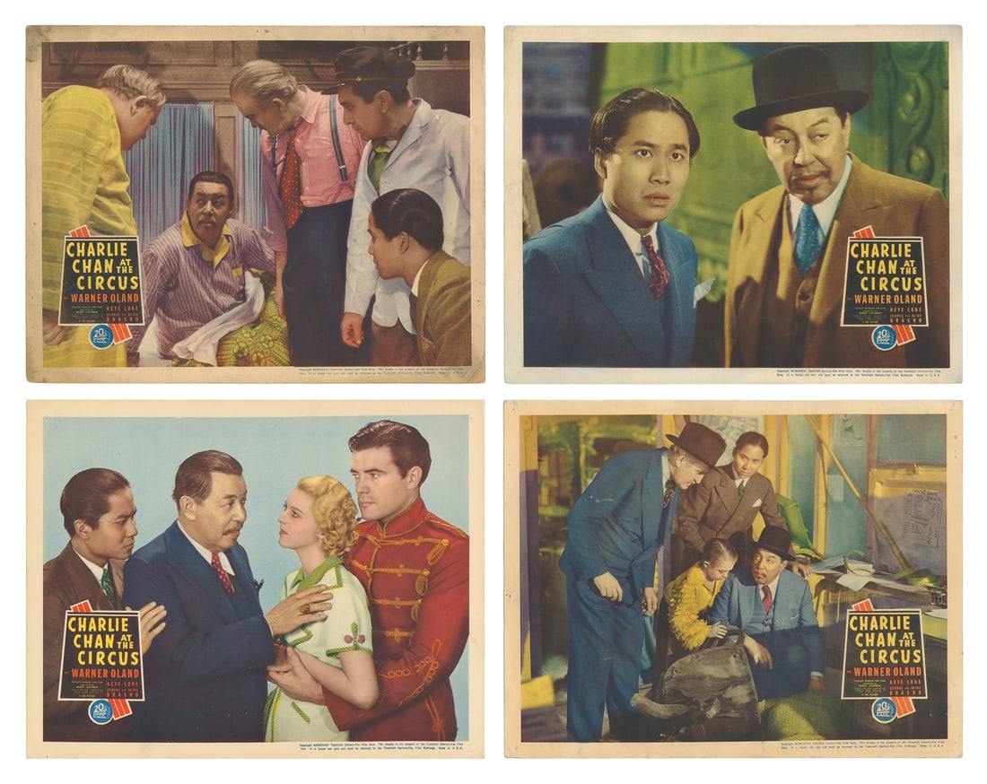 [CHARLIE CHAN]. Charlie Chan at the Circus. Five Color Lobb... (1 of 5)