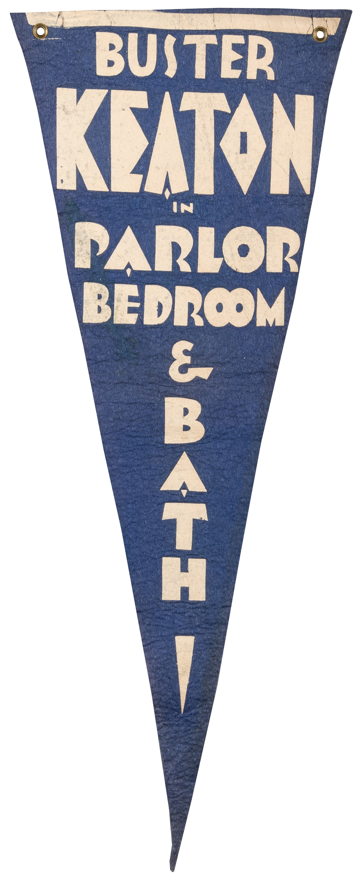 Two Buster Keaton / Comedy Advertising Felt Pennants. Inclu... (1 of 2)
