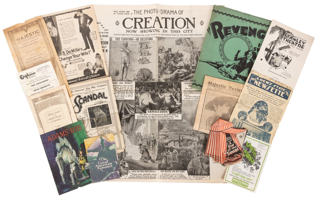 [SILENT FILM]. Collection of silent film heralds and epheme... (1 of 5)