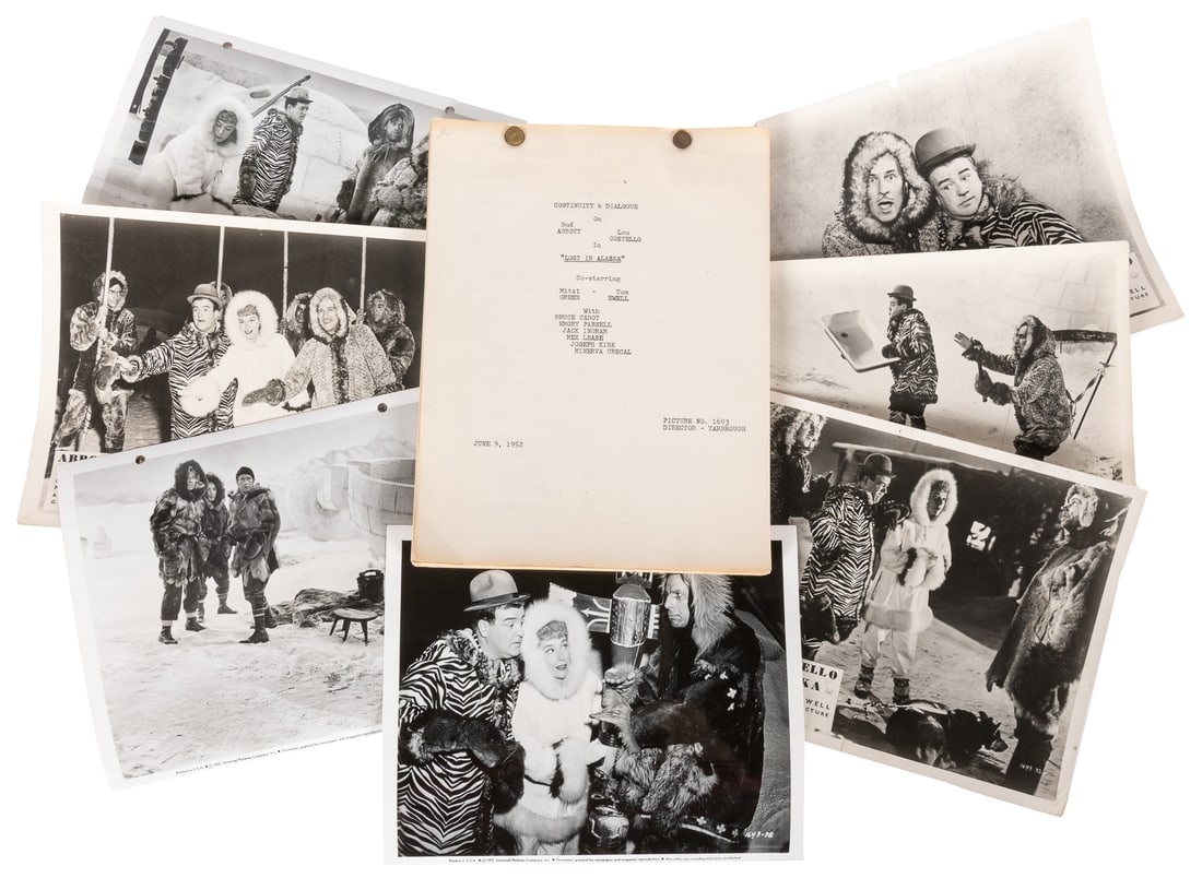 A Script from Abbott & Costello “Lost in Alaska,” With 29 S... (1 of 1)