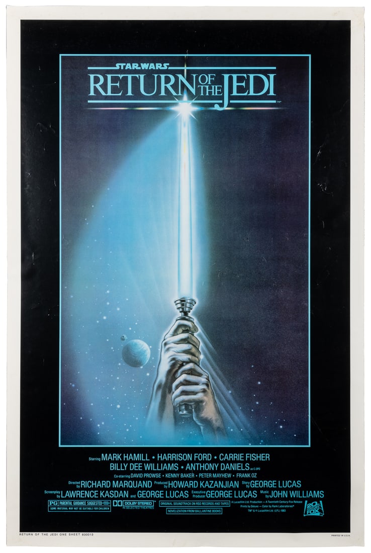 Return of the Jedi “Lightsaber” One-Sheet Poster. [Hollywoo... (1 of 1)